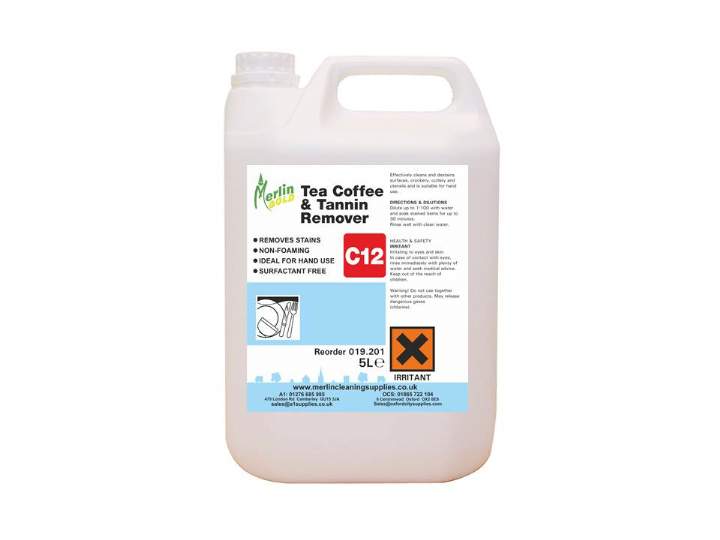MERLIN C12 TEA & COFFEE STAIN REMOVER - 2x5ltr
