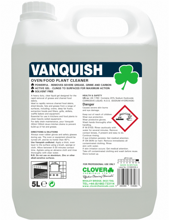VANQUISH THICK OVEN CLEANER - 5ltr