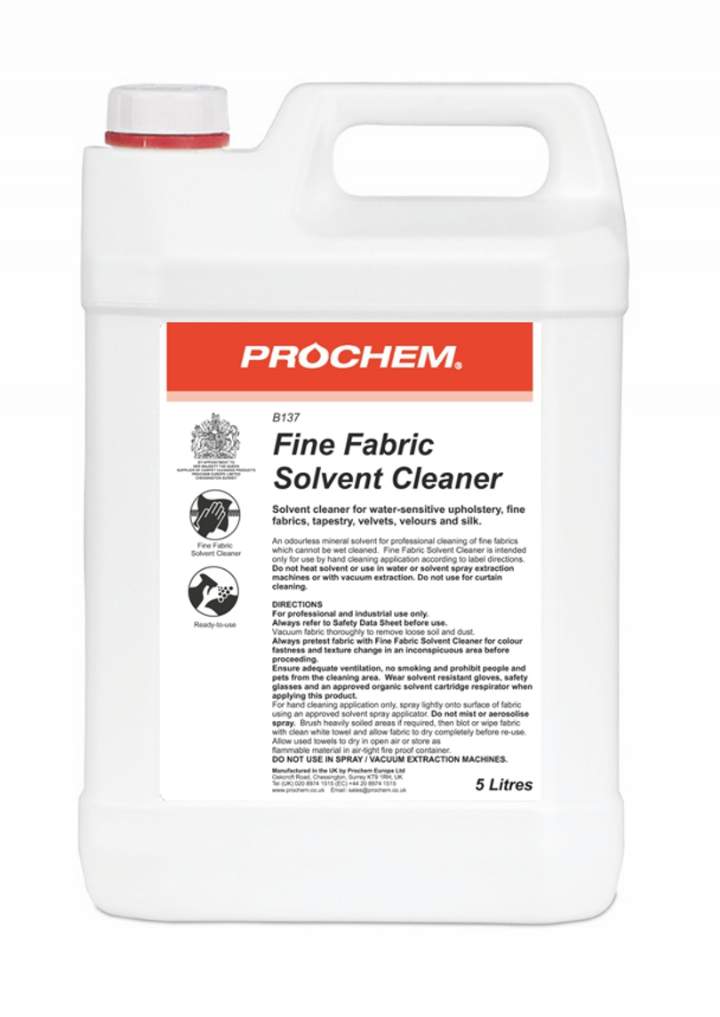 FINE FABRIC SOLVENT CLEANER - 5ltr