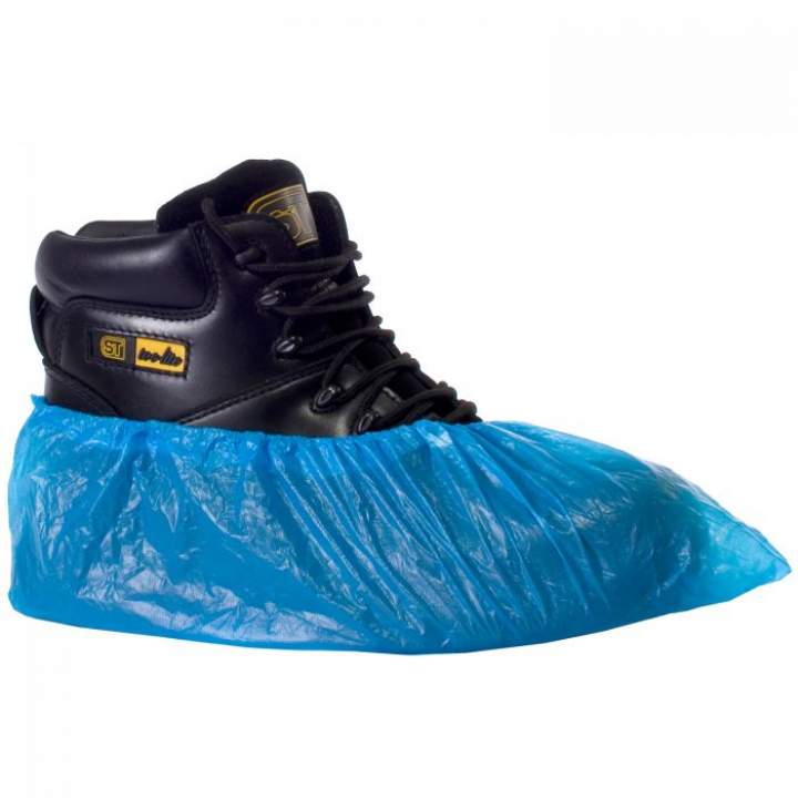 BLUE DISPOSABLE OVERSHOES - Pack 100