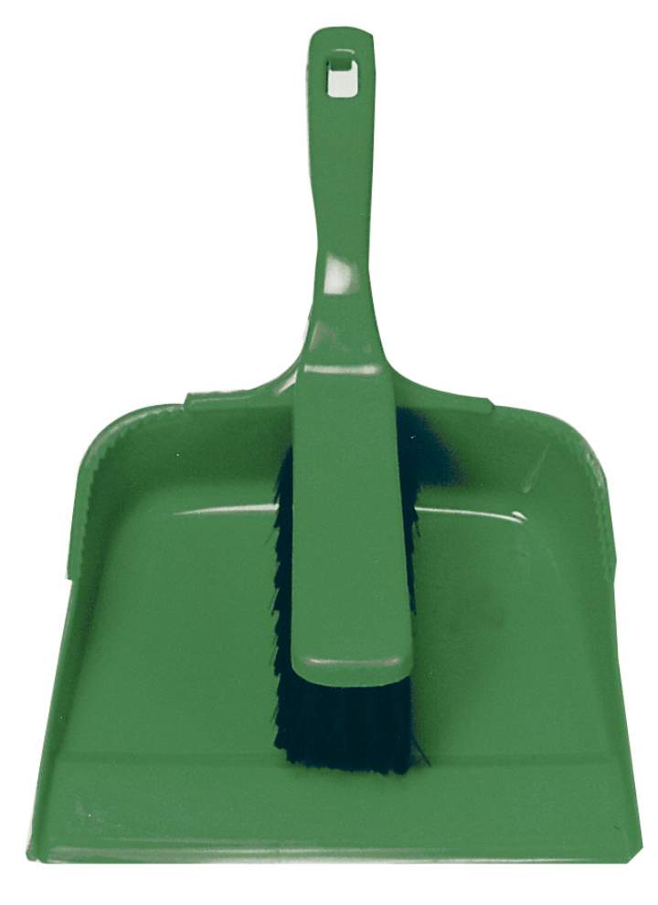 OPEN BUDGET DUSTPAN & BRUSH SET GREEN - Set