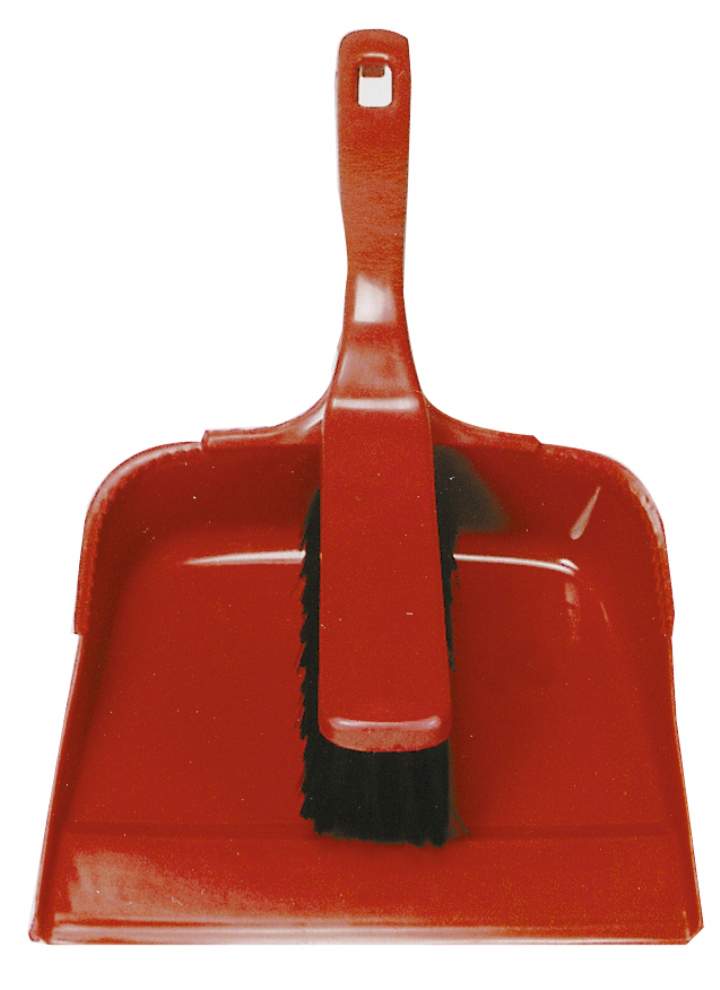 OPEN BUDGET DUSTPAN & BRUSH SET RED - Set