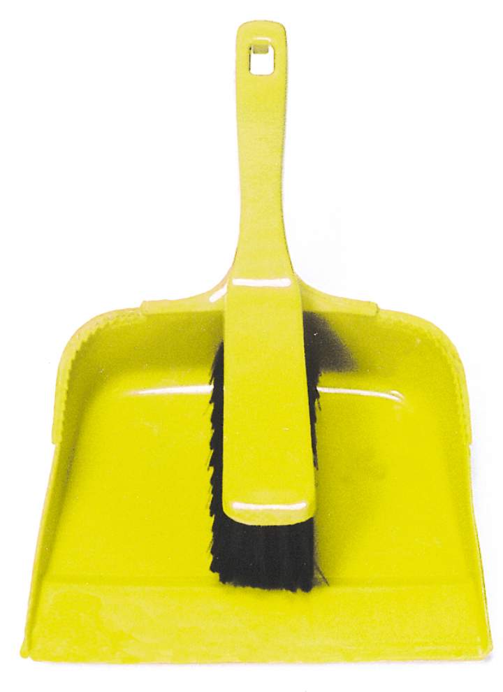 OPEN BUDGET DUSTPAN & BRUSH SET YELLOW - Set