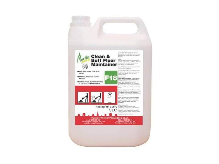 MERLIN F18 CLEAN &BUFF FLOOR MAINTAINER - 5ltr