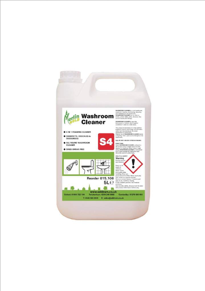 MERLIN W22 WASHROOM CLEANER RTU - 5ltr