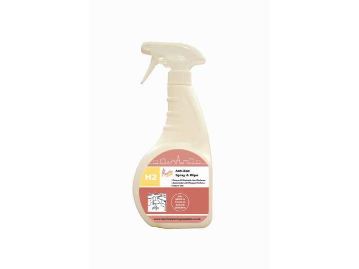 MERLIN H2 ANTI-BAC SPRAY & WIPE - 6x750ml