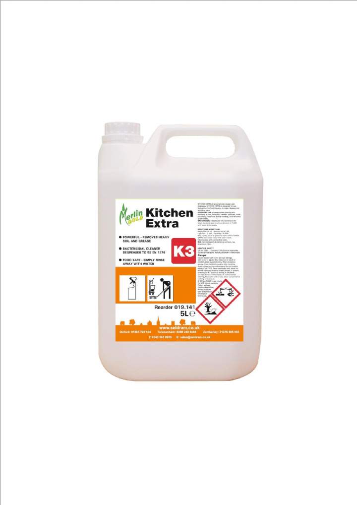 MERLIN S7 KITCHEN EXTRA CLEANER SANITISER - 2x5ltr