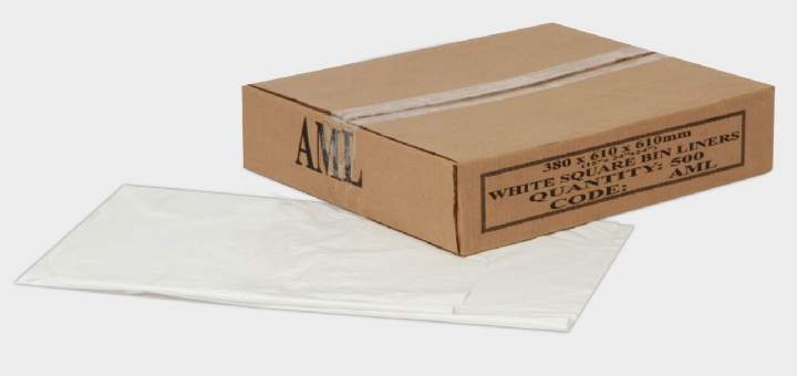 15x24x24 HEAVYWEIGHT SQUARE BIN LINERS - Ctn 5x100