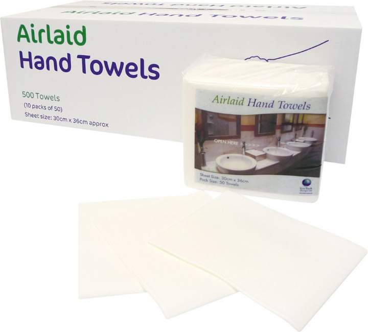 AIRLAY LUXURY 1/4FOLD HAND WIPES - Ctn 500