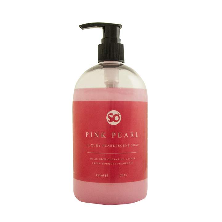 PINK PEARL LUXURY CREAM PUMP SOAP - 6x450ml