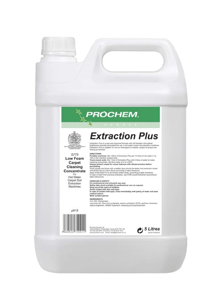 EXTRACTION PRO PLUS CARPET SHAMPOO - 5ltr