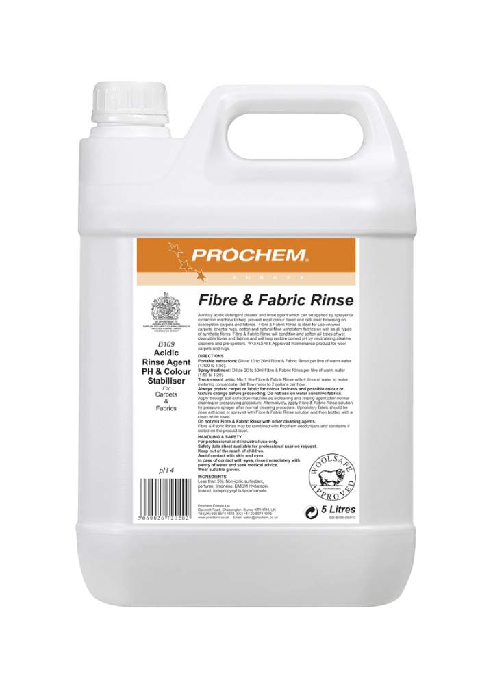 FIBRE & FABRIC RINSE - 5ltr