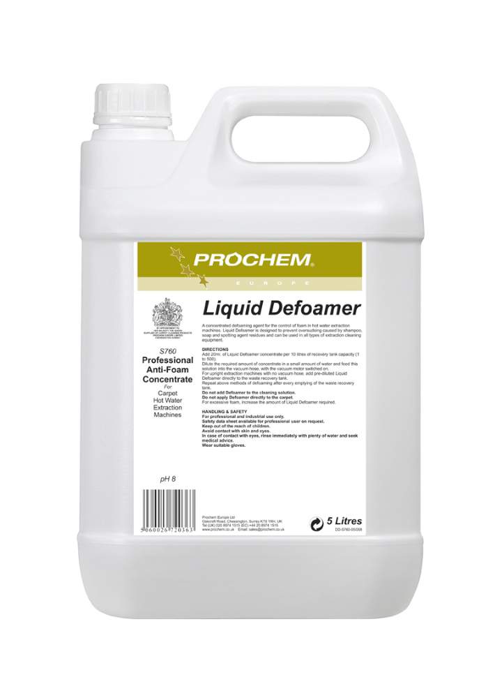 PROCHEM LIQUID DEFOAMER - 5ltr