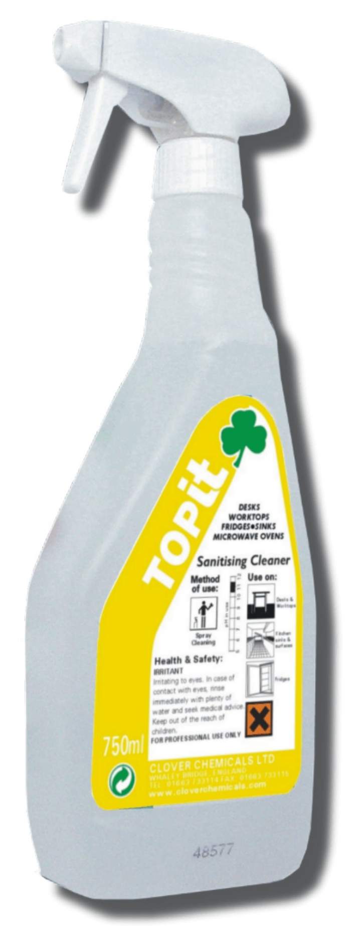 TOPIT SANITISING CLEANER RTU - 6x750ml
