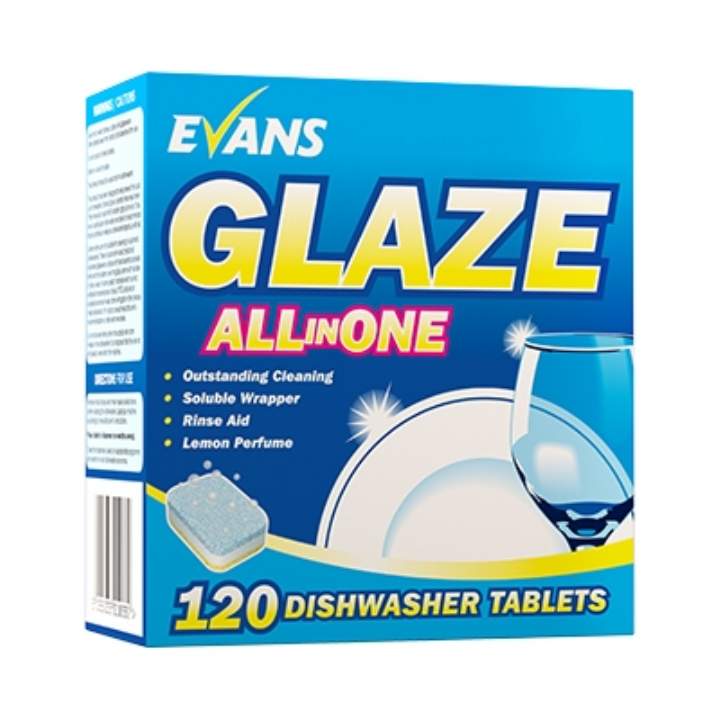 GLAZE 5 IN 1 CATERING DISHWASH TABLETS - Ctn 120