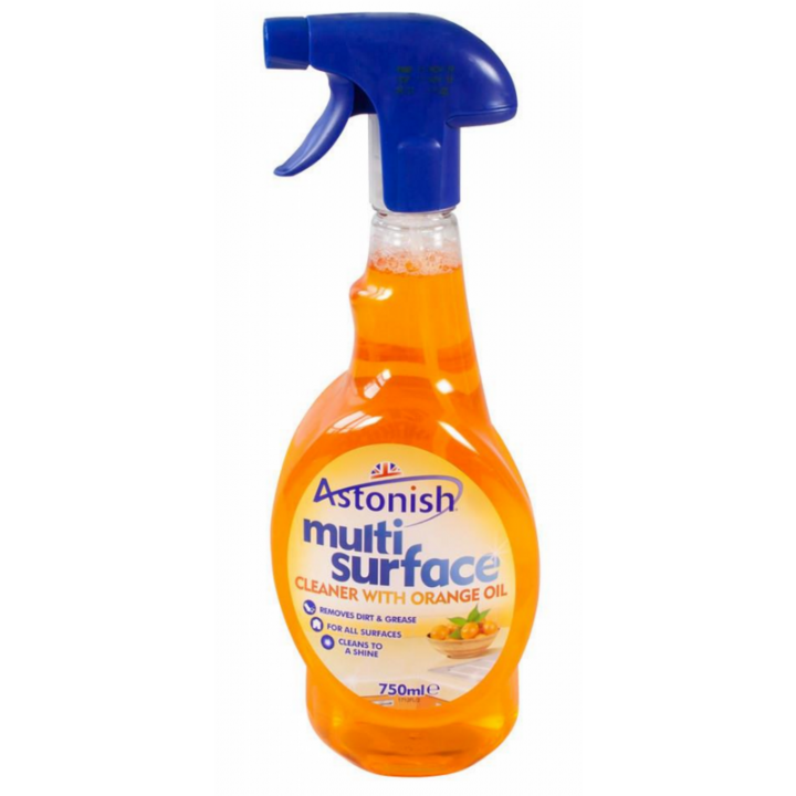 ASTONISH MULTI SURFACE CLEANER + ORANGE - 12x750ml