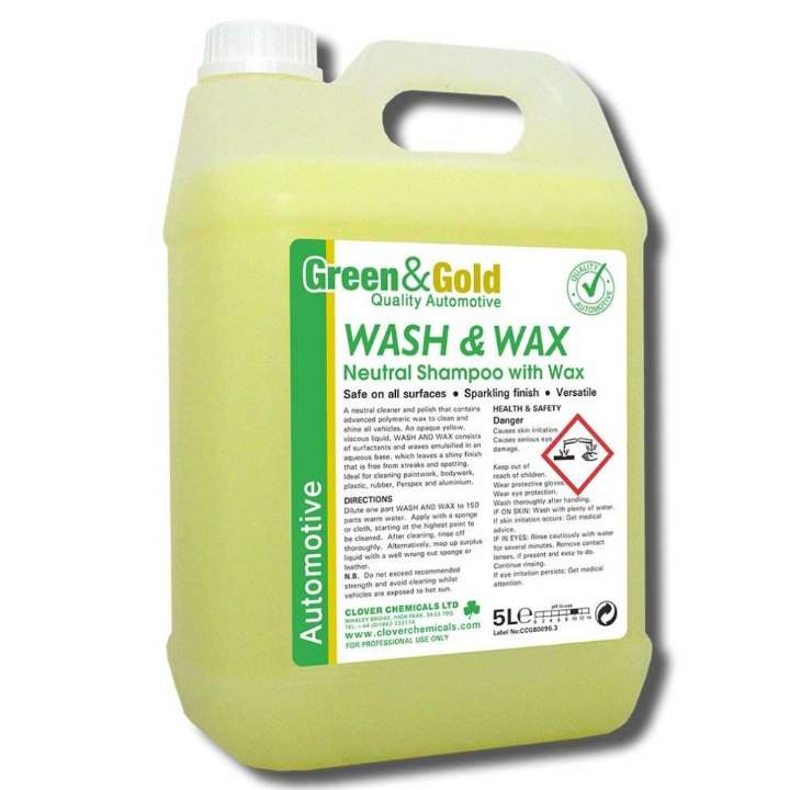 CAR WASH & WAX SHAMPOO - 5ltr