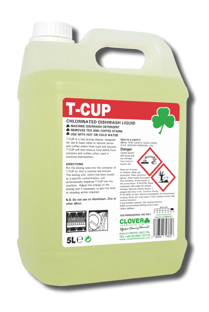 T-CUP DISHWASH with TANNIN REMOVER - 2x5ltr