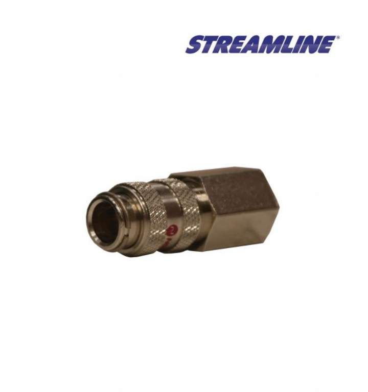FEMALE SS MICROBORE COUPLING Q21FF - Pack 2