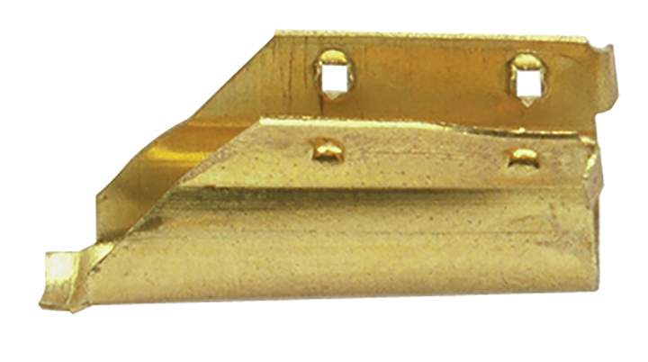 BRASS CHANNEL REPLACEMENT END CLIPS - Pack 10