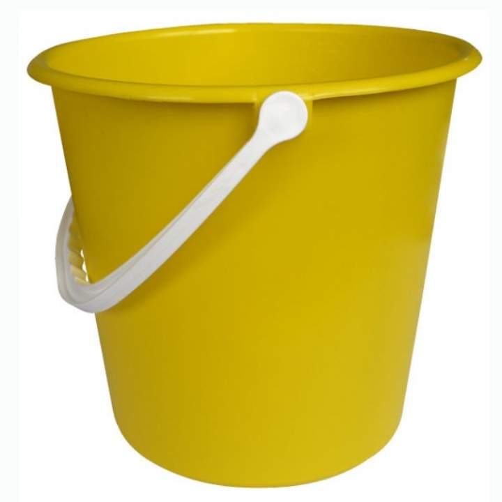 YELLOW PLASTIC BUCKET 9ltr - Each