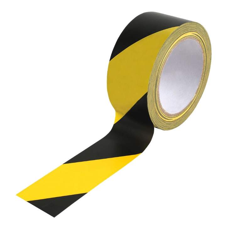 BLACK/YELLOW BARRIER TAPE 33mtr - Each