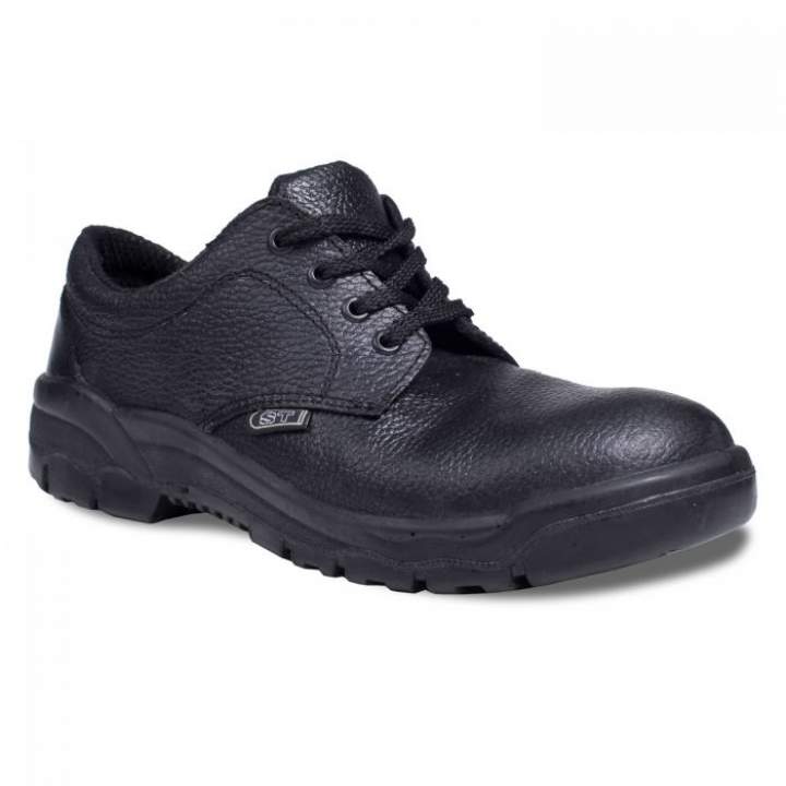 SAFETY SHOE BLACK ST/M SIZE 9 - Pair