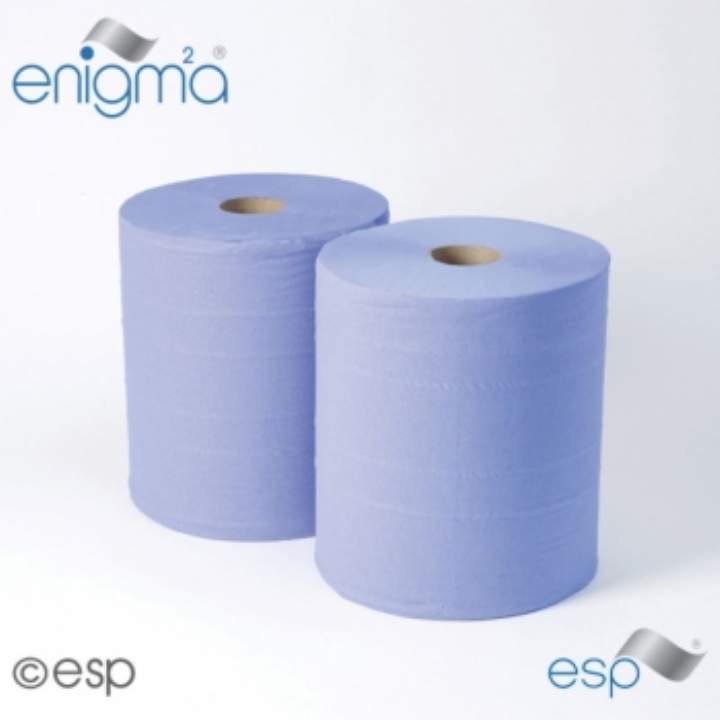 2PLY BLUE 360mtr FORECOURT ROLLS IBL100 - Pack 2