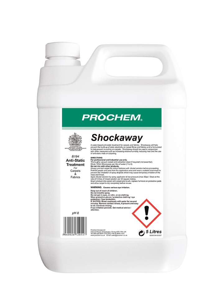 SHOCKAWAY ANTI STATIC SPRAY - 5ltr