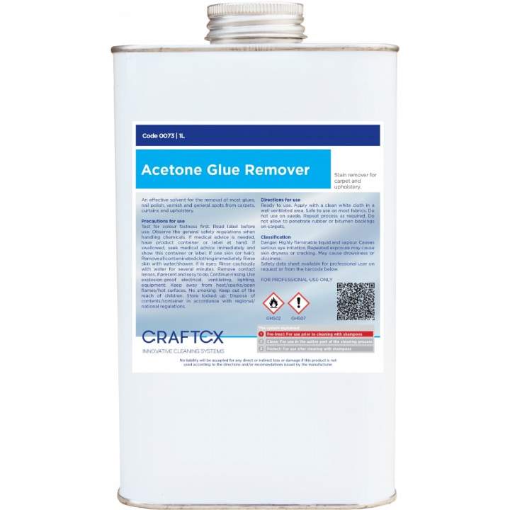 CRAFTEX ACETONE SOLVENT GLUE REMOVER - Each