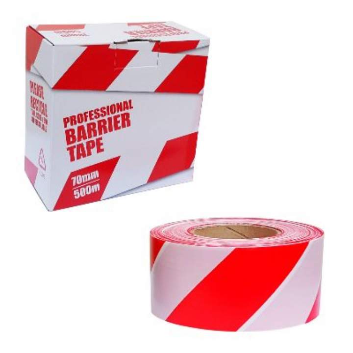 RED/WHITE BARRIER TAPE 500mtr - Each