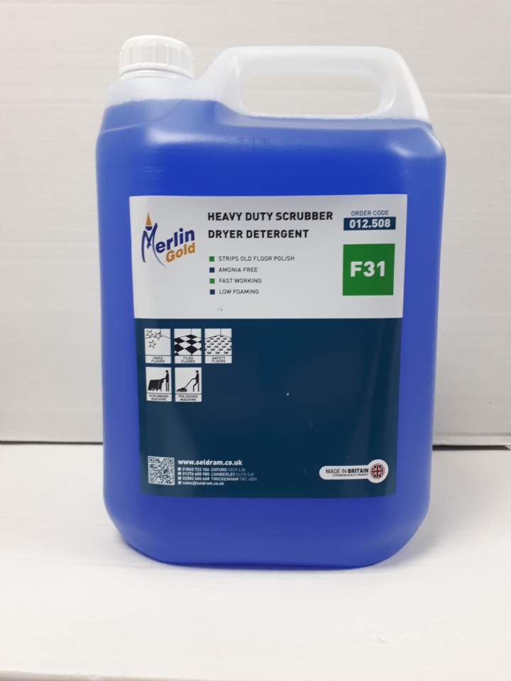 MERLIN F31 HD SCRUB DRYER DETERGENT - 2x5ltr